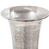 Hammered Em Dash Tall Flared Trumpet Vase- Large