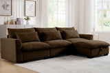 PERTH 122" 3-Seater Sofa with 1 ottoman