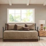 Lodge Cabin Microsuede 6-Piece Daybed Cover Set, Brown