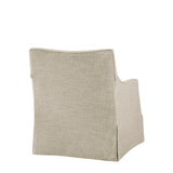 Skirted Swivel Accent Chair Mid-Century Armchair , Beige *