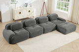 MIA 152'' 4-Seater Sofa with 1 Ottoman