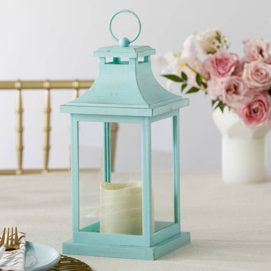 Led Vintage Decorative Blue Lantern - Hampton