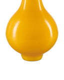 Yellow Peking Long Neck Vase