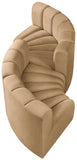 Arc - Velvet 4 Piece Curved Modular Sofa