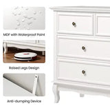 7 Drawer Dresser with Solid Wood Legs