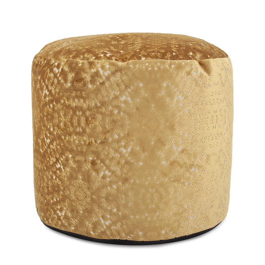 Round Tall Pouf Pisani Gold