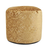 Round Tall Pouf Pisani Gold