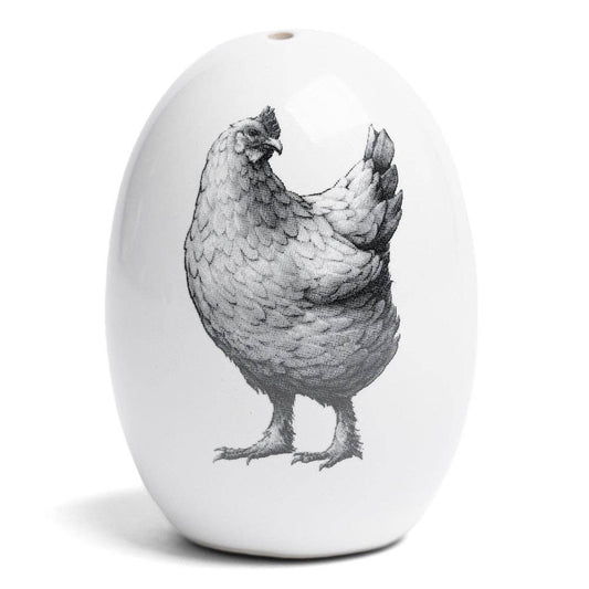 Gertrude Chicken Egg Salt & Pepper Shakers Set