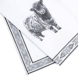 Blue Stallion Bowie Cow Cotton Tea Towel