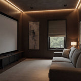 Total Blackout Cordless Roman Shade, Linen