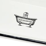Ivory Enamel Bar Soap Caddy Tray | Blue Stallion Farm