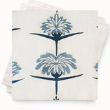 Set of 4 Tropical Garden Napkins – Indigo and Sky