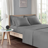 Sheet Set with Side Storage Pockets, Dark Grey