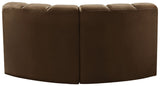 Arc - Velvet 2 Piece Modular Sofa