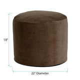 Tall Pouf Bella Chocolate