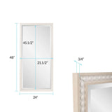 Beaded Dressing Mirror - Natural