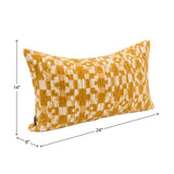 Rhombus Mustard 14x24 Pillow