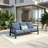 Wholesale Aluminum Outdoor Couch, 3-Seat Metal Outdoor Sofa