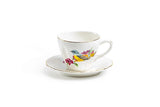 Spring Flowers Bird Mini Porcelain Tea Cup Set