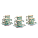 Handmade White Espresso Coffee Cup & Saucer