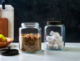 Kook Glass Storage Canisters, 2.8L, Set of 2