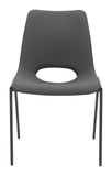 Desi Armless Dining Chair (Set of 2) Black