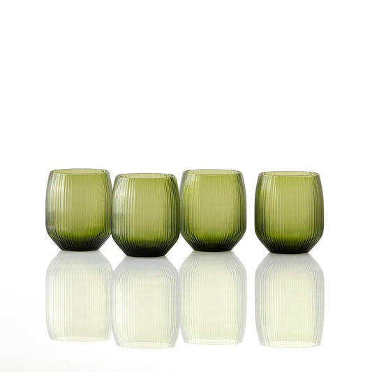 Estiva Textured Palm Green Tall Tumbler 17.5oz