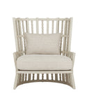Norene Gray Wing Chair, Demetria Parchment