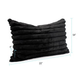 Pillow 14 x 22 Shar Pei Black - Down Insert