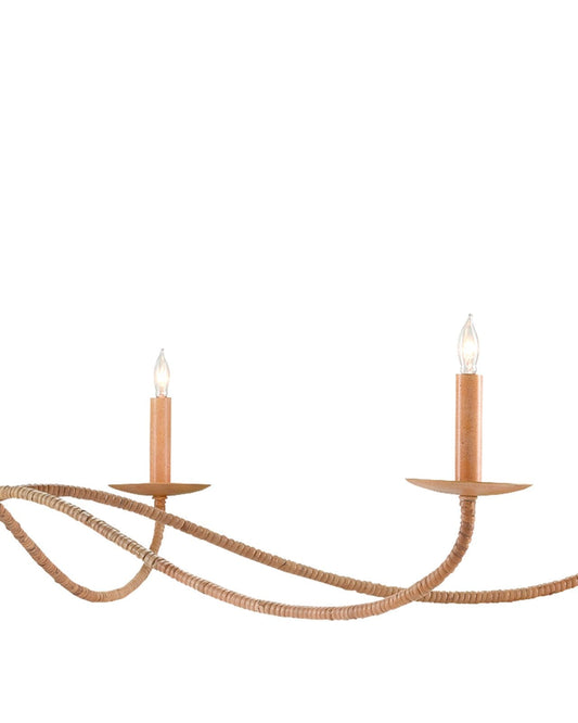 Saxon Large Tan Chandelier