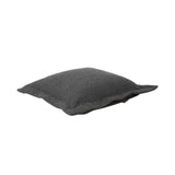 Scroll Puff Ottoman Cover & Cushion- Barbet Charcoal/Black