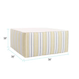 Indoor/Outdoor Universal Square Ottoman Dune Moss Cover Only