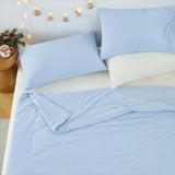 Modern Wave Quilting Reversible All Season Comforter, Blue