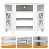 Corner Tv Stands For Tvs Up To 55'', Media Console Table