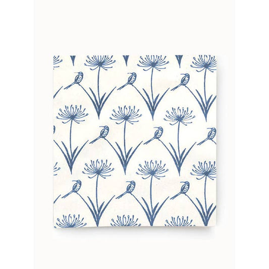 French Home Set of 4 Botanical Sugarbird Napkins - Sky