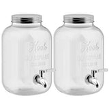 Kook 1 Gallon Glass Drink Dispenser with Spigot
