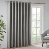 Heathered Patio Window Curtain, Grey