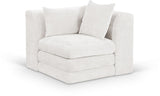 Stellar - Chenille Fabric Upholstered Modular Corner Chair