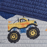 Trucks Monster Kids Coverlet Set [Antimicrobial]
