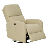 3-in-1 Swivel Glider Power Recliner Chair, Beige *
