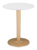 Alto Bistro Table White & Gold