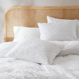 Bohemian Geometric Comforter Mini Set, White