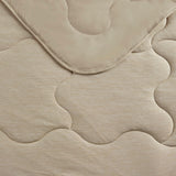 Jersey Knit Cool Touch Down Alternative Throw, Tan