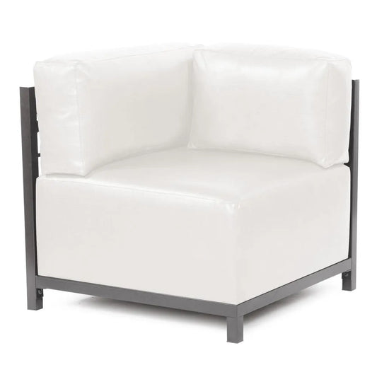 Axis Corner Chair Avanti White Titanium Frame