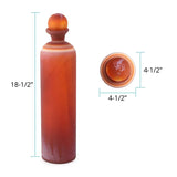 Mercer Glass Capped Bottle in Tangerine- Tall