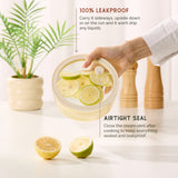 Round Glass Storage Containers with Lids, Set of 4