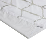 Wholesale Metallic (Max Blackout) Window Panel, White/Silver