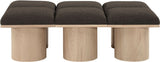 Pavilion - 6 Piece Modular Bench With Natural Base