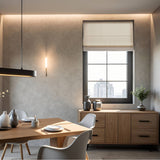 Matte Solid Room Darkening Cordless Roman Blind, Ivory