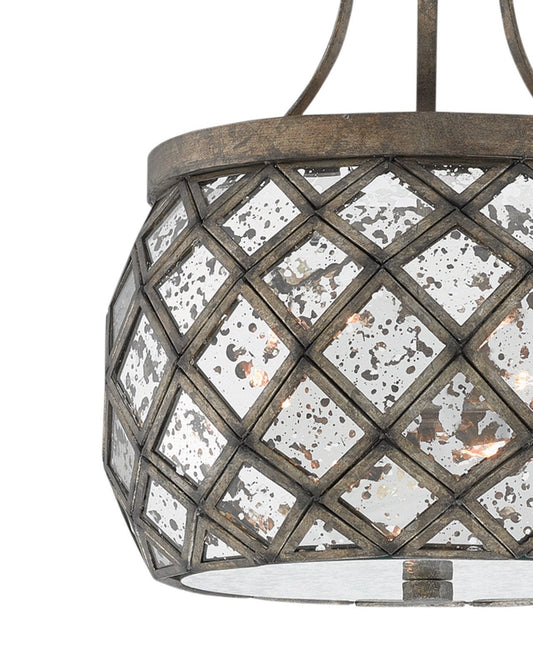 Buckminster Bronze Semi-Flush Mount